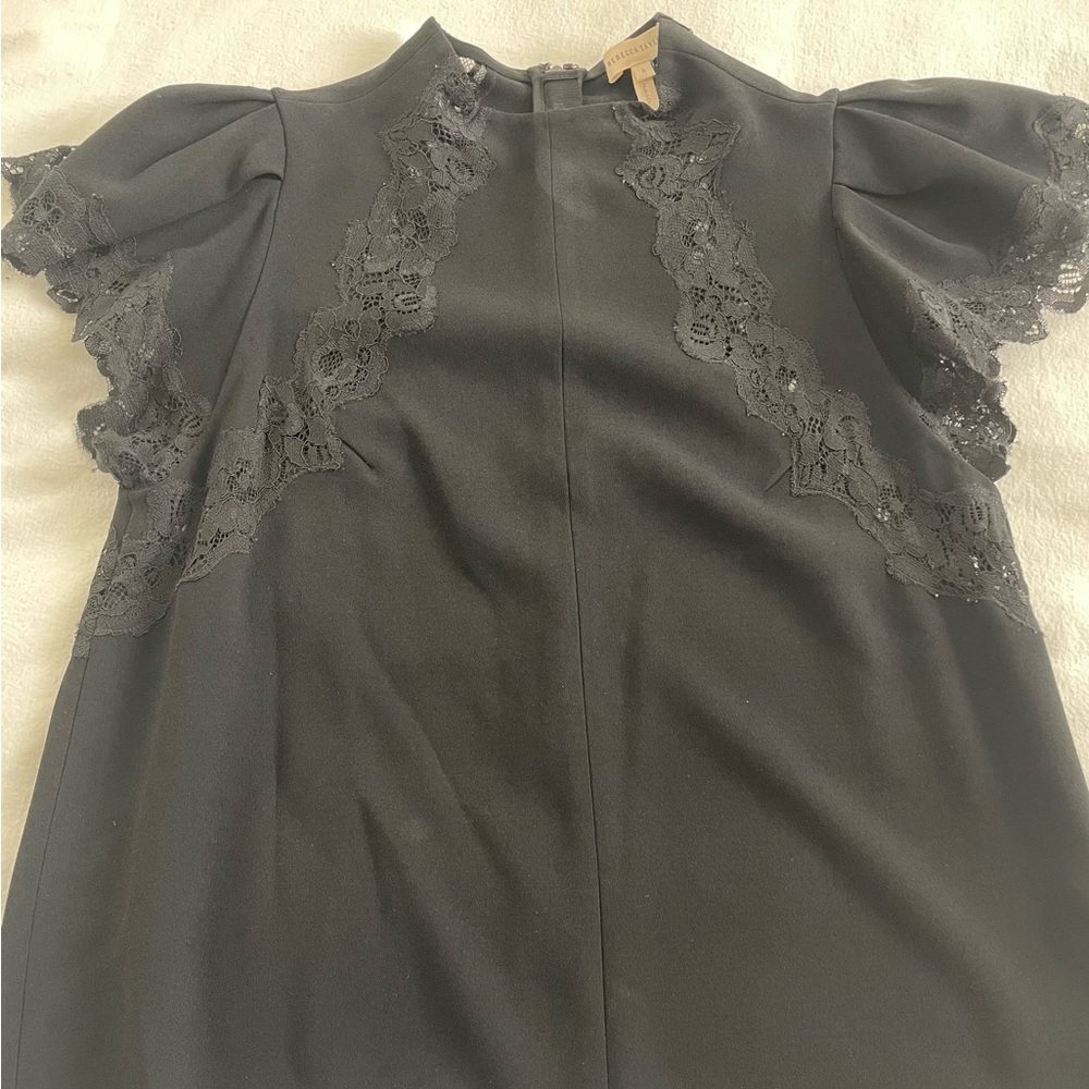 Rebecca Taylor top with lace accents, size 6